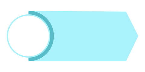 Vector Arrow Infographic Element. This minimalist, single-step illustration features a circle and a chevron arrow, ideal for creating progress bars, steps or labels. Clean, monochromatic color palette