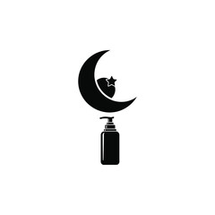 Illustration of a night skincare routine, ideal for beauty, health, and wellness-themed designs and projects