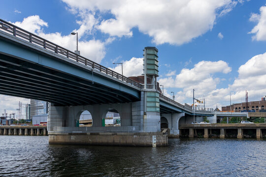 A bridge over the Schuylkill River in Philadelphia Pennsylvania USA