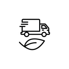 Fast and Reliable Delivery Icon for E-commerce Logistics and Shipping Services