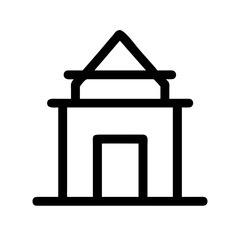 Temple icon representing culture and spirituality