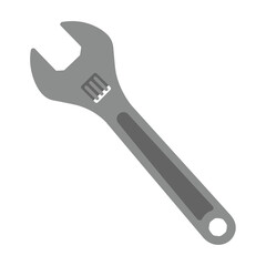 Obraz premium Flat Vector Illustration of a Wrench