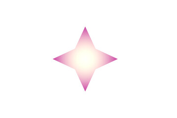 黄色とピンクのグラデーションぼかし図形 