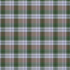A seamless green plaid fabric texture creates a repeating pattern