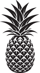 Obraz premium Sketch of a fresh pineapple on white backgroundSketch of a fresh pineapple on white background