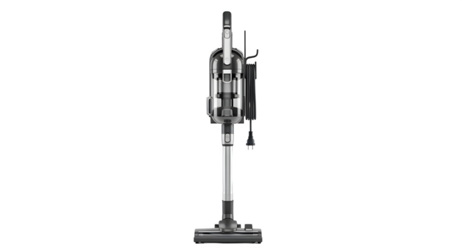 Cordless stick vacuum cleaner isolated on transparent background, a modern appliance for cleaning floors and surfaces with ease and efficiency