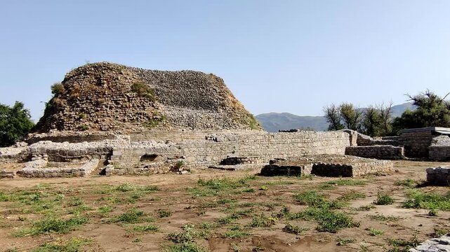 Panoramic view of Dharmarajika Stupa in Taxila Pakistan showcasing ancient Buddhist heritage