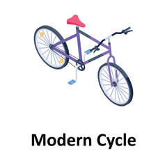 Modern Cycle Vector icon which can easily modify or edit