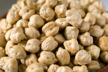 close up of chickpeas