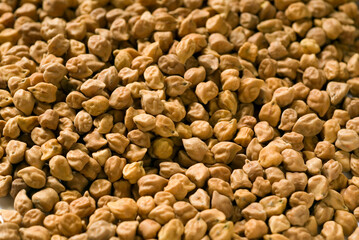 close up of a pile of dried beans