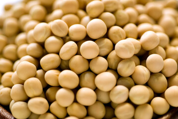 close up of a pile of beans