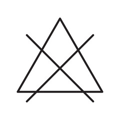 No bleaching icon illustration isolated vector sign symbol.