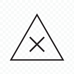 Do not bleach washing laundry symbol line icon black on white.