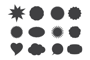 sale lable tag and badge business template icon set