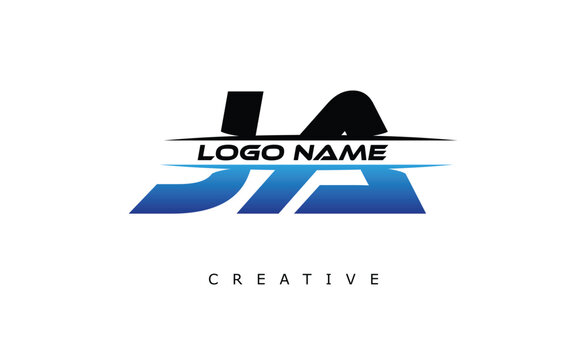 JA Creative Dynamic Logo Design Modern Company Branding Design Creative Monogram Latter Mark.