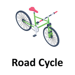  Road Cycle Vector icon which can easily modify or edit