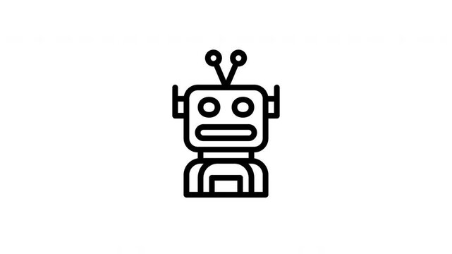 robot animated icon