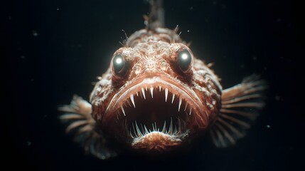 Closeup Fangtooth Fish