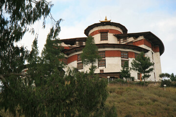 fort (ta dzong) in paro in bhutan 