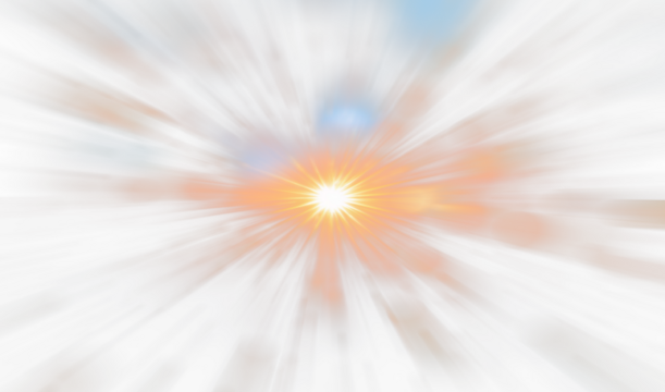 Fiery orange light burst explosion radiating outwards.