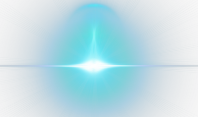 Bright Blue Lens Flare PNG – Glowing Light Burst Isolated on Transparent Background, Cutout Sunray Effect, Realistic Overlay Glow, Optical Flash Beam for Digital Design and Editing