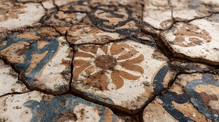 Cracked Cement Tile Patterns