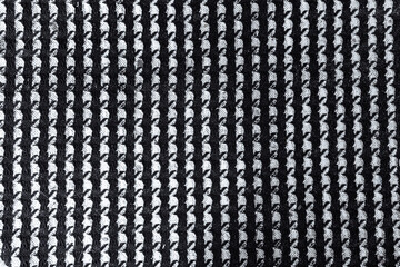 Black White Houndstooth Fabric Seamless Pattern