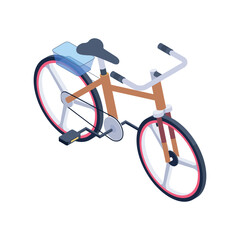 Vintage Cycle Vector icon which can easily modify or edit