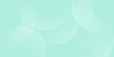 Minimalist banner background. Green and blue gradations.Circle geometric background. Simple design. Design