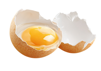 Broken egg, yolk visible (1)