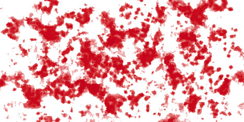 Abstract red and white texture with irregular cloudy patches and rough edges. Ink blots or smoky clouds. Rough patches, scuffs, scratches, smudges, and grungy overlays to evoke an industrial,