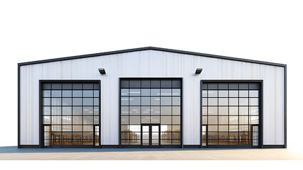 a warehouse building on transparent background PNG