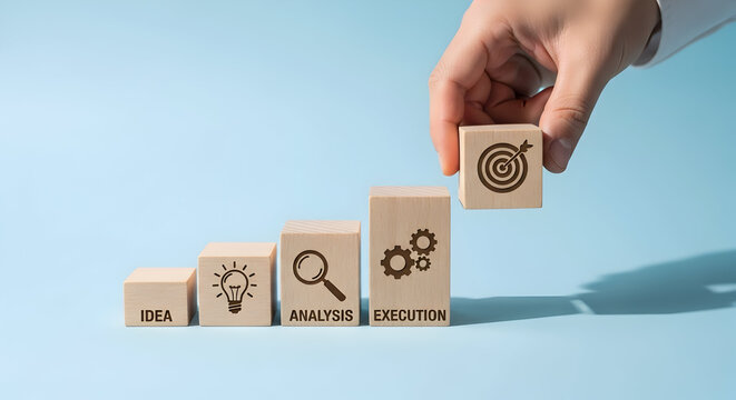 Achieve business goals step by step from idea to execution
