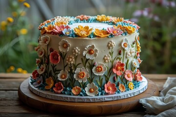 A customized birthday cake with edible images and messages, creating a lasting memory of the celebration.