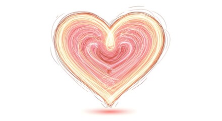 Obraz premium heart made of light 