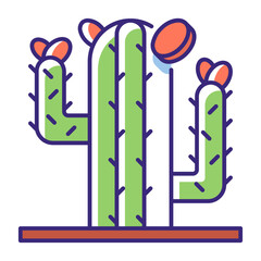 This Cactus icon is suitable for Mexico Country, etc.