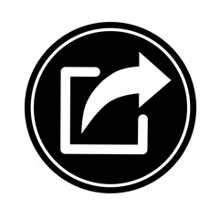 external link icon vector on white background. link icon