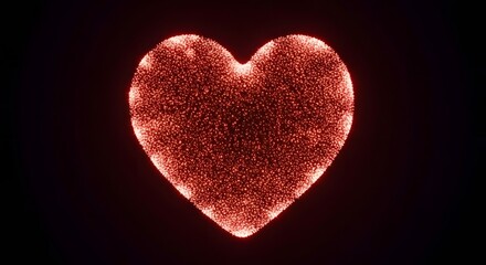 heart made of light