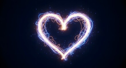 heart made of light