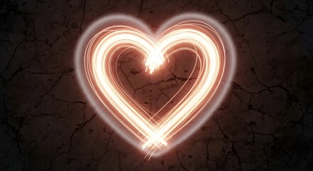 heart made of light