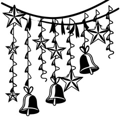 christmas bells vector illustration