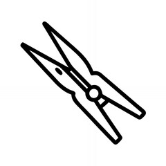 Laundry Peg Clothespin Lies Ready for Use in Everyday Chores