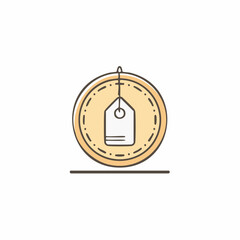 Simple Vector Illustration of a Price Tag Icon.