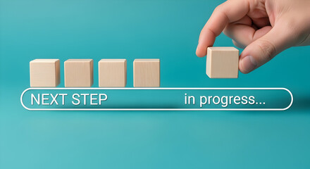 Adding the next block signifies progress and future planning