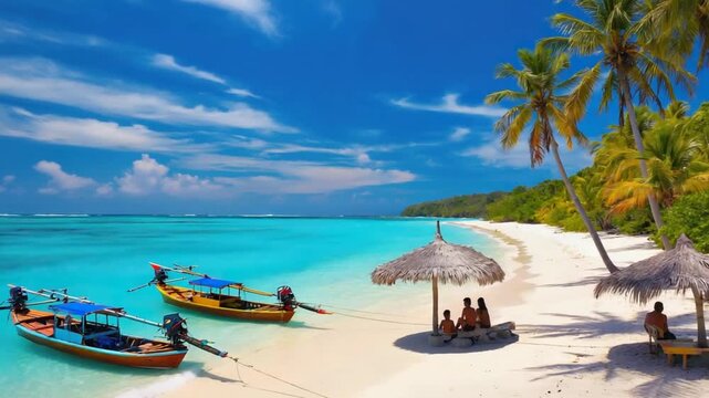 bangaram island resort tropical beach from lakshadweep india video