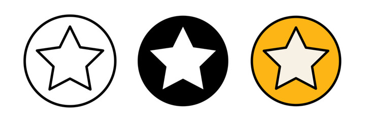 Fototapeta premium Star icon vector for web, computer and mobile app. Vector icons illustrations for graphic design.