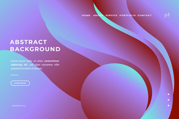 Abstract Background with Gradient Colors, Modern Design, and Website Elements