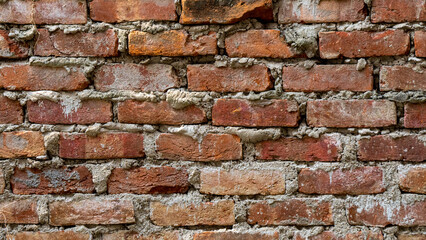 Texture of Brick wall without cement and sand plaster