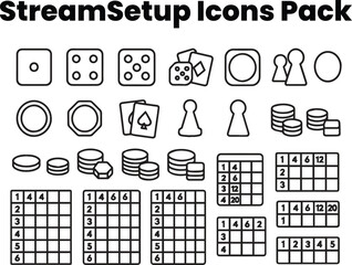 Retro Arcade & Pixel Gaming Icons — Vector Outline Pack
