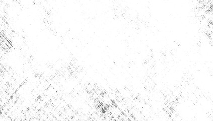 A white surface with scattered dark gray speckles and diagonal line patterns creating a distressed texture.